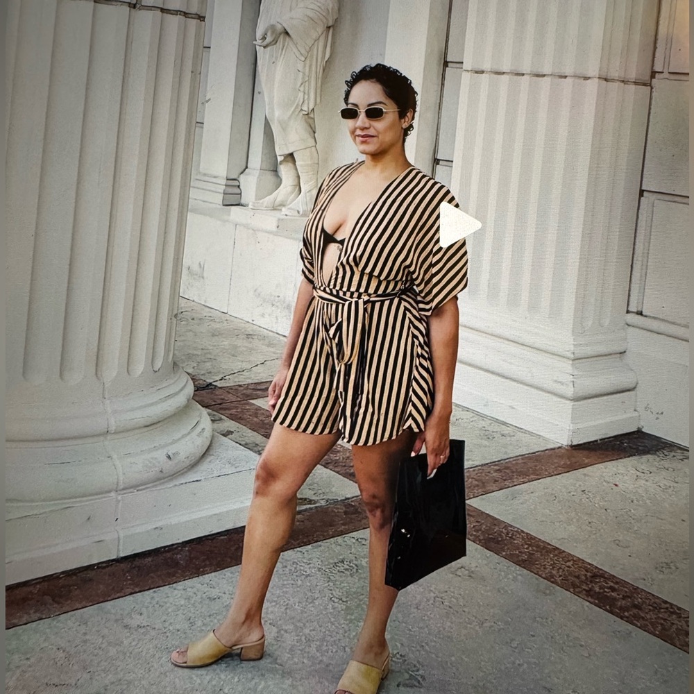 Stripped Romper